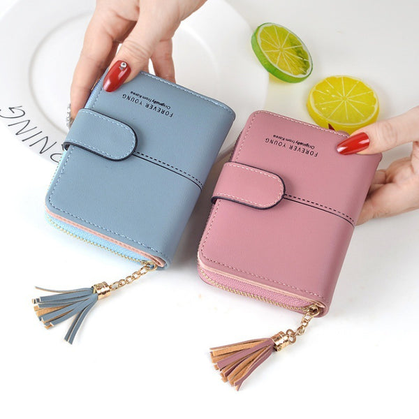 Fashion Women's Hand Holding Foldable Short Wallet