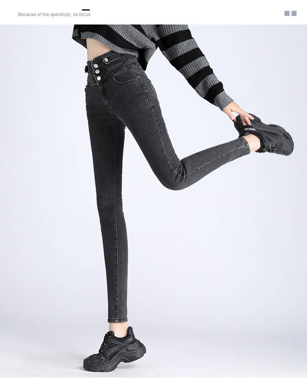 Spring New High-Waisted Skinny Pants