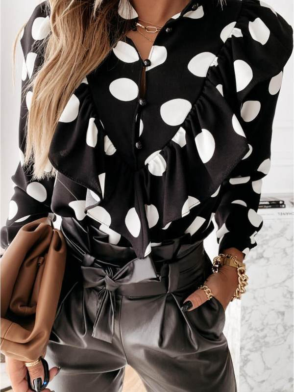 Elegant Allure: Womenâ€™s Long Sleeve Casual Blouses & Tops