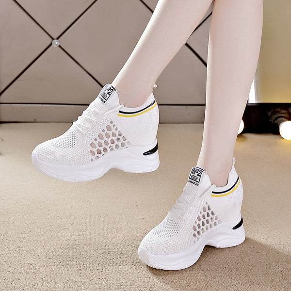 Breathable Slimming Height Increasing Insole Women's Shoes Casual Sneaker Women