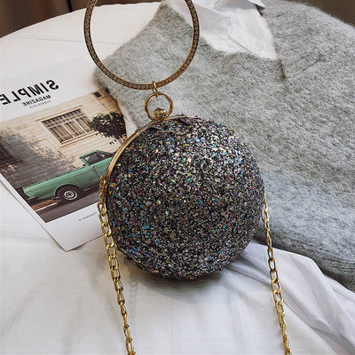 Fashion personality sequin messenger bag