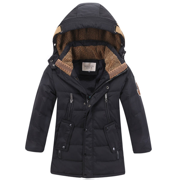 '-30 Degree Children's Winter Jackets Duck Down Padded Children Clothing Big Boys Warm Winter Down Coat Thickening Outerwear