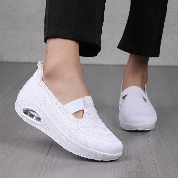 Women's Wedge Platform Mesh Surface Breathable Casual Shoes