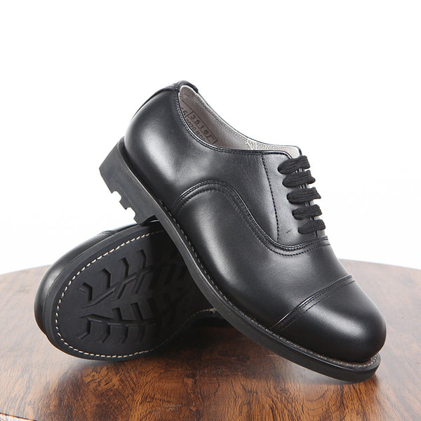 Three Connector Lace-up Leather Shoes