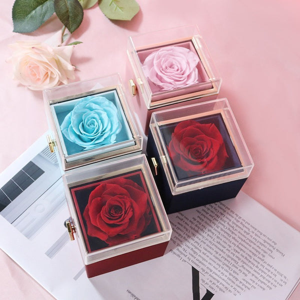 Acrylic Ring Box Valentine's Day Proposal Confession