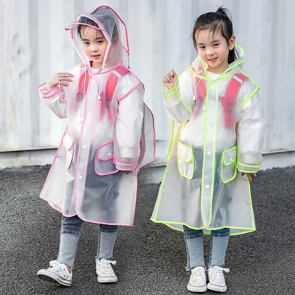 Hiking Poncho Kids Fashion Transparent Raincoat