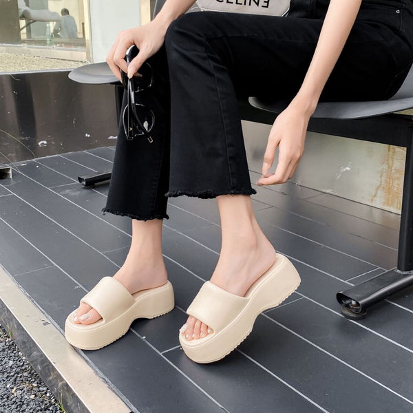 Platform Slippers Women's European And American Ins Outdoor