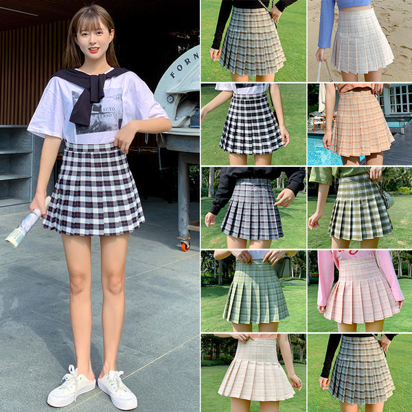 High-waisted Slimming-proof Sweet A-line Pleated Skirt