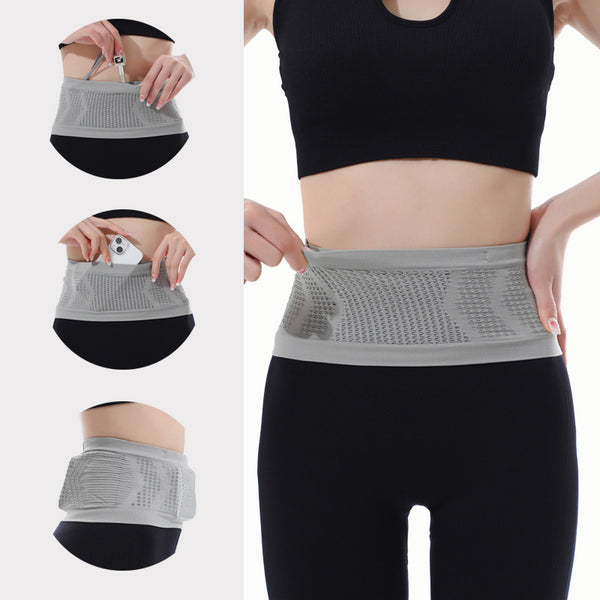 High-stretch Large Capacity Sports Multifunctional Security Breathable Corset Portable Gym Loose Elastic Waist Pack Invisible Fitness